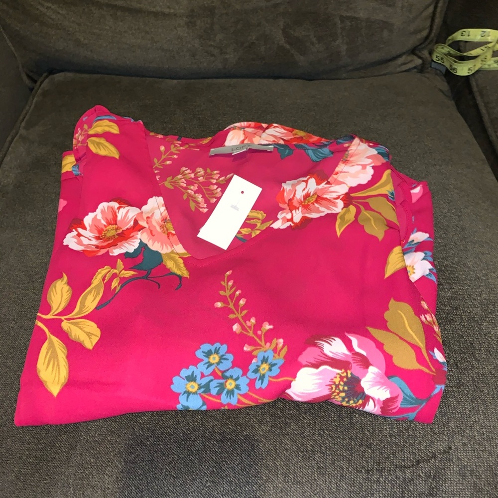 Loft pink blouse